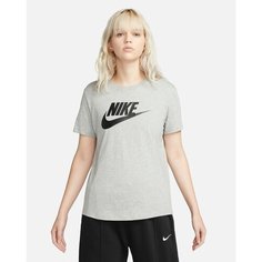Футболка спортивная NIKE Essential ICON Futura Tee, размер S, dark gray heather