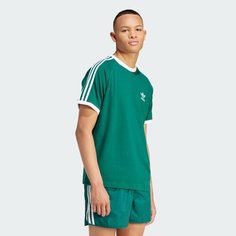 Футболка спортивная adidas Originals Adicolor Classics 3-Stripes, размер L, green