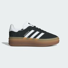 Кеды adidas Originals Gazelle Bold, размер 5,5 UK, Core Black / Cloud White / Cloud White