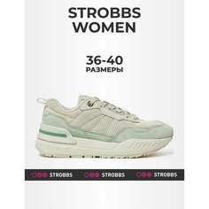 Кроссовки STROBBS, размер 39, белый-зеленый