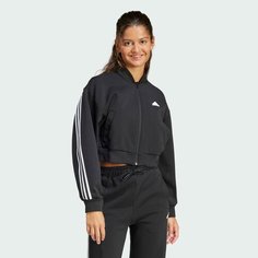 Бомбер adidas Future Icons 3-Stripes, размер XS INT, черный/белый