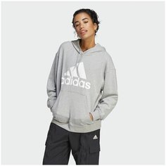 Худи adidas Essentials Big Logo Oversized French Terry, размер XL, , grey/white