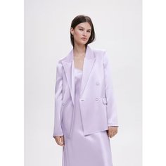 Пиджак MANGO, размер 38, morado claro/pastel