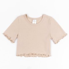 Кроп-топ Amarobaby Funny, размер 146, beige