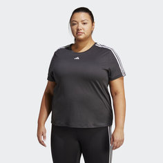 Футболка спортивная adidas Aeroready Train Essentials 3-Stripes, размер 3X NUM, black/white