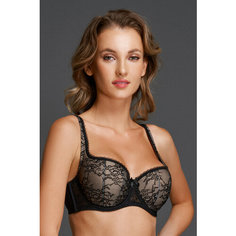 Бюстгальтер MILAVITSA Classic Elegant, размер 95D, бежевый/черный