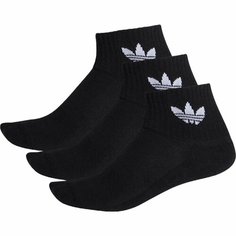 Носки adidas, комплект, 3 пары, размер M, черный