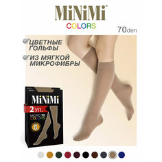 Гольфы MiNiMi MINIMI MICRO, комплект, 70 den, 2 пары, размер 0, caramello