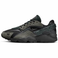 Кроссовки NIKE Air Huarache Runner, полнота F, размер 11.5 US, серый/черный
