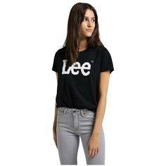 Футболка Lee Women Logo Tee, размер S, черный