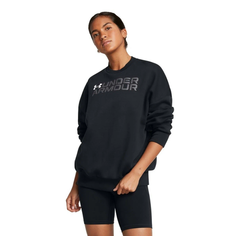 Свитшот Under Armour RIVAL FLEECE WORDMARKOS CREW, размер L, , черный