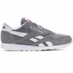 Кроссовки Reebok Classic Nylon, полнота F, размер 9,5 US, серый/белый/белый