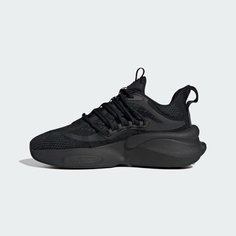 Кроссовки adidas Alphaboost V1, полнота F, размер 9,5 UK, чёрный