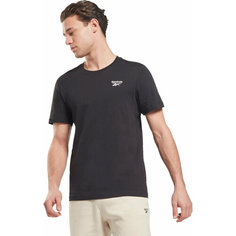Футболка спортивная Reebok Identity Left Chest Logo Classic Tee, 1 шт., размер XS, черный