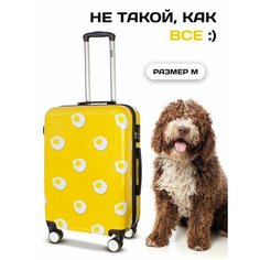 Чемодан PROFFI, 60 л, размер M, желтый