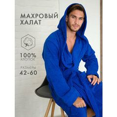 Халат РОСХАЛАТ, размер 46-48, синий