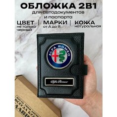 Обложка для автодокументов , черный Space Case