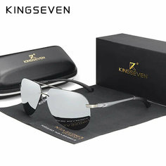 Солнцезащитные очки KINGSEVEN, серебристый