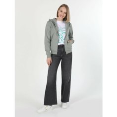 Толстовка COLINS Regular Fit, размер XS, , зеленый