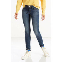 Джинсы скинни Levis Women 710 Super Skinny Jeans, размер 24/30, синий Levis®