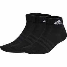 Носки adidas Thin and Light Ankle Socks 3 Pairs, комплект, 3 пары, размер S, черный