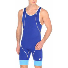 Трико борцовское ASICS Wrestling Suit, размер S, cиний