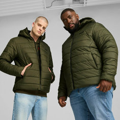Куртка PUMA Essentials Hooded Padded Jacket, размер S, зелёный