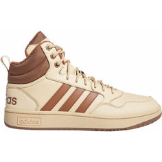 Кеды adidas Hoops 3.0 Mid Wtr, полнота F, размер 8 UK, коричневый