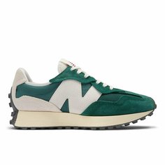 Кроссовки New Balance 327, полнота F, размер 7,5 US, зелeный