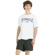 Футболка Levis Men Relaxed Fit Graphic Tee, размер M, белый Levis®