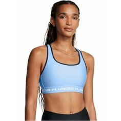 Топ Under Armour Crossback Mid Bra, размер S, голубой