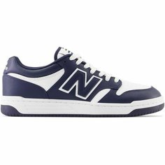 Кеды New Balance 480, полнота F, размер 11 US, темно-синий, белый