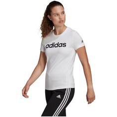 Футболка спортивная adidas Essentials Slim Logo Tee W, размер 40 RU, белый
