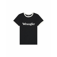 Футболка Wrangler Women Regular Tee, размер XS, чepный
