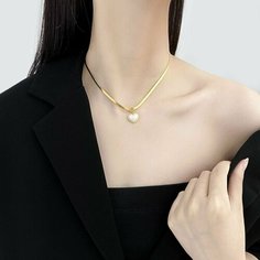 Колье LERO, длина 45 см, золотой