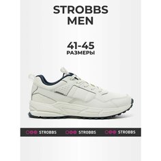 Кроссовки STROBBS, полнота 6 (RU)/ на среднюю стопу, размер 43, белый