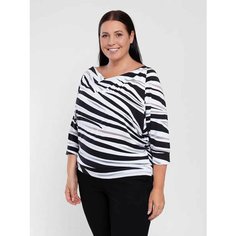 Лонгслив Magic lady, размер 50, , черный/белый