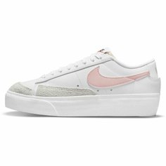 Кроссовки NIKE W BLAZER LOW PLATFORM, полнота F (EU)/ на среднюю стопу, размер 10,5 US, белый