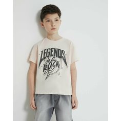 Футболка Gloria Jeans GJ COOL, размер 10-12л/146-152, молочный