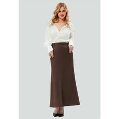 Юбка DIMMA fashion studio, размер 50, коричневый