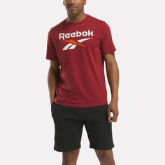 Футболка Reebok Identity Big Logo, размер XXL INT, бордовый