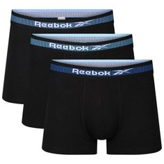 Трусы Reebok hussan, комплект из 3 шт., размер S, черный