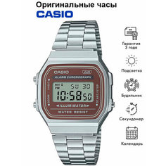 Наручные часы CASIO Vintage, коричневый, серый