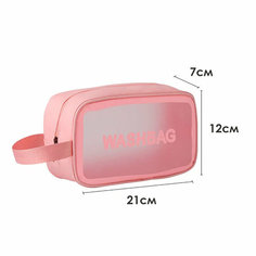 Косметичка 8х12х22 см, , розовый Washbag