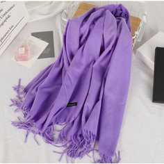 Палантин Cashmere для женщин,180х75 см, фиолетовый
