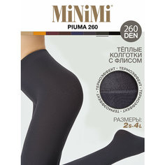 Колготки MiNiMi Piuma, 260 den, профилактический класс компресии, размер 3, grigio scuro