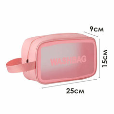 Косметичка 10х15х26 см, , розовый Washbag