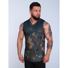 Майка спортивная Barracuda, размер 3XL, зеленый, хаки