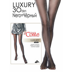 Колготки Conte elegant LUXURY, 30 den, размер 4/L, nero/черный