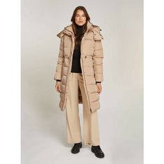 Пуховик CALVIN KLEIN, размер L, светло-коричневый